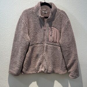 Maurices Plush Puffer Jacket in Taupe Size XXL